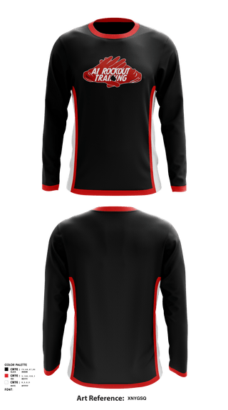 Long Sleeve Performance Shirt, A1RockOut Training, Football, Teamtime, Team time, sublimation, custom sports apparel, team uniforms, spirit wear, spiritwear, sports uniforms, custom shirts, team store, custom team store, fundraiser sports, apparel fundraiser