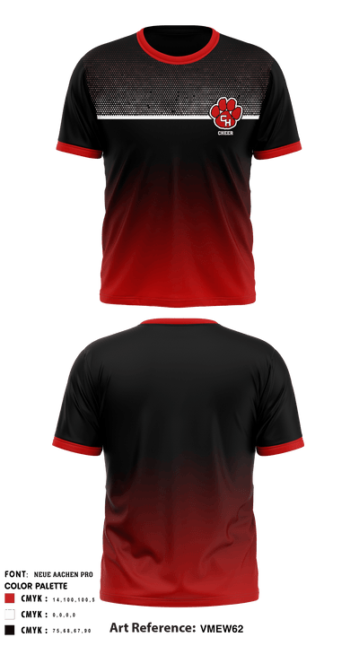 Colleyville Heritage High School Cheer 64869886 Short Sleeve Performance Shirt - 6