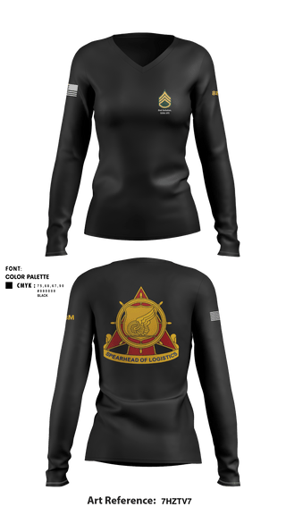 Women's Long Sleeve Vneck Shirt, , Army, Teamtime, Team time, sublimation, custom sports apparel, team uniforms, spirit wear, spiritwear, sports uniforms, custom shirts, team store, custom team store, fundraiser sports, apparel fundraiser