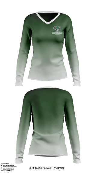Women's Long Sleeve Vneck Shirt, Pine-Richland High School Tennis, Tennis, Teamtime, Team time, sublimation, custom sports apparel, team uniforms, spirit wear, spiritwear, sports uniforms, custom shirts, team store, custom team store, fundraiser sports, apparel fundraiser