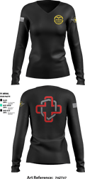 Border State Security 76482364 Women's Long Sleeve V-neck Shirt - 1