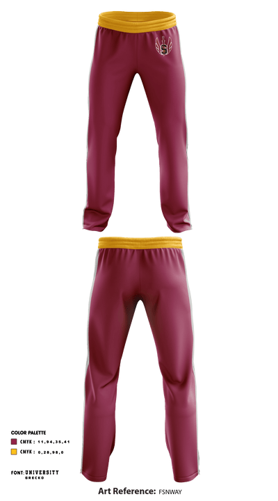 Schaumburg High School Cross Country 51638102 Sweatpants - 3
