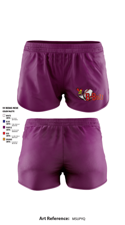 B Buzz Baseball League 70409945 Women's Shorts - 4