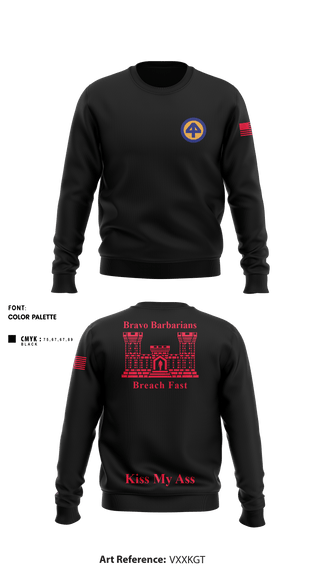 Crew Neck Sweatshirt, , National Guard, Teamtime, Team time, sublimation, custom sports apparel, team uniforms, spirit wear, spiritwear, sports uniforms, custom shirts, team store, custom team store, fundraiser sports, apparel fundraiser