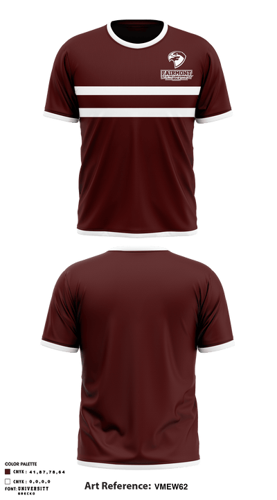 Fairmont State University Golf 97095145 Short Sleeve Performance Shirt - 1