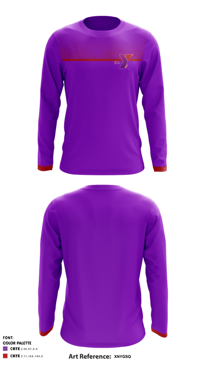 YMCA Of Concord 79521334 Long Sleeve Performance Shirt - 1