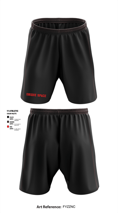 Unique Space 65520288 Athletic Shorts With Pockets - 1