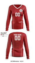 Days Creek Middle School Volleyball 3108474 Women's Long Sleeve V-neck Shirt - 1