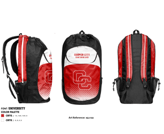 Gear Bag, Cooper City High School Swimming, School Spirit Store, Teamtime, Team time, sublimation, custom sports apparel, team uniforms, spirit wear, spiritwear, sports uniforms, custom shirts, team store, custom team store, fundraiser sports, apparel fundraiser