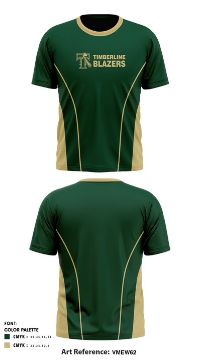 Timberline High School Cheer 28646188 Short Sleeve Performance Shirt - 1