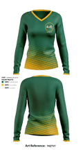 Siena College Golf 40900646 Women's Long Sleeve V-neck Shirt - 1