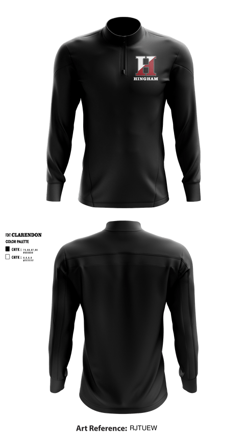 Quarter Zip Jacket, Hingham High School, Spirit Store, Teamtime, Team time, sublimation, custom sports apparel, team uniforms, spirit wear, spiritwear, sports uniforms, custom shirts, team store, custom team store, fundraiser sports, apparel fundraiser