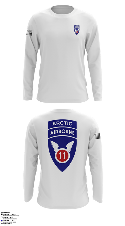 11th Airborne Division 20020731 Long Sleeve Performance Shirt - 2