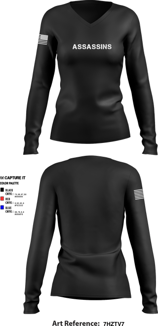 Women's Long Sleeve Vneck Shirt, , , Teamtime, Team time, sublimation, custom sports apparel, team uniforms, spirit wear, spiritwear, sports uniforms, custom shirts, team store, custom team store, fundraiser sports, apparel fundraiser