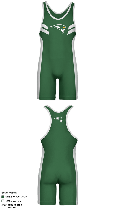 Ward Melville High School Wrestling 95352895 Wrestling Singlet - 1