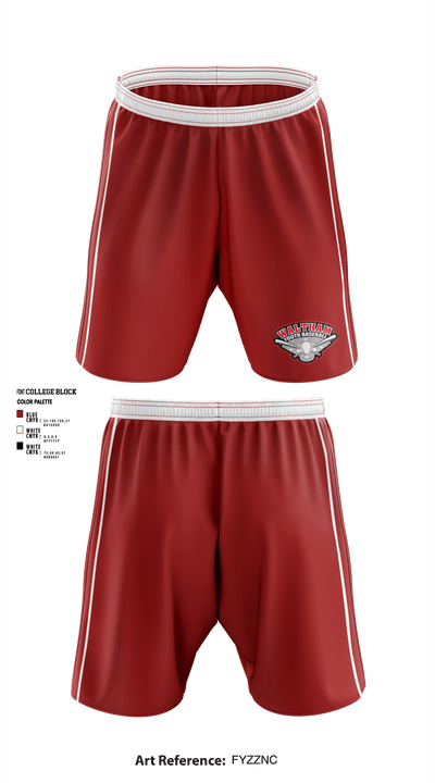 Waltham Youth Baseball 24052548 Athletic Shorts With Pockets - 1