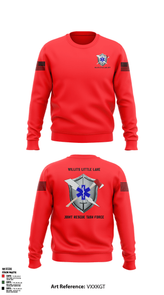 Crew Neck Sweatshirt, Willits Little Lake JRTF, Police, Teamtime, Team time, sublimation, custom sports apparel, team uniforms, spirit wear, spiritwear, sports uniforms, custom shirts, team store, custom team store, fundraiser sports, apparel fundraiser