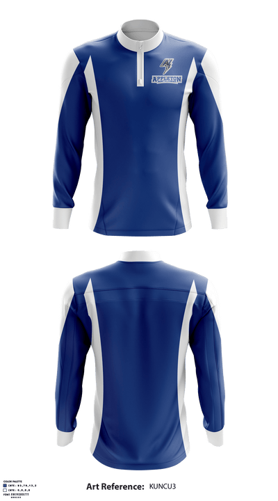 Appleton North High School Cheer 53484450 Quarter Zip Jacket - 1