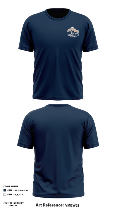 Hibbing High School wrestling 27558847 Short Sleeve Performance Shirt - 3