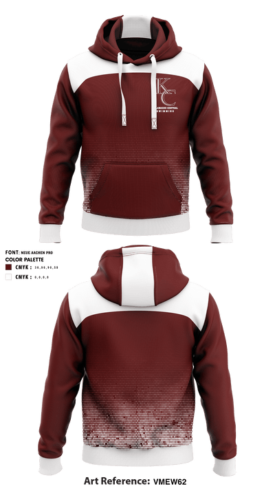 Kalamazoo Central High School Swimming 2303509 Hoodie - 1