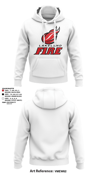 Hoodie, Lakeland Fire, Men's Basketball, Teamtime, Team time, sublimation, custom sports apparel, team uniforms, spirit wear, spiritwear, sports uniforms, custom shirts, team store, custom team store, fundraiser sports, apparel fundraiser