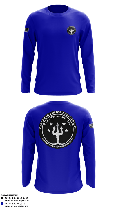 Crime Suppression Team 95365970 Long Sleeve Performance Shirt - 2