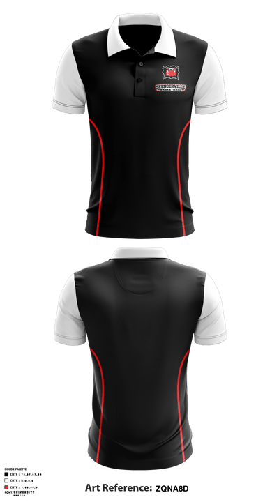 Spencerville High School Basketball 58462228 Short Sleeve Performance Polo - 2