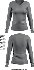Venom Sports Training 59845358 Women's Long Sleeve V-neck Shirt - 8