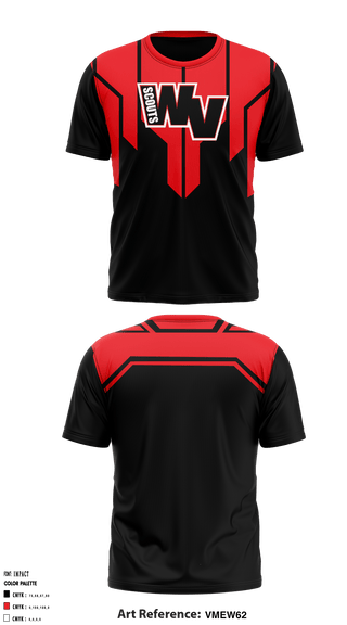 Short Sleeve Performance Shirt, West Valley Scouts, Football, Teamtime, Team time, sublimation, custom sports apparel, team uniforms, spirit wear, spiritwear, sports uniforms, custom shirts, team store, custom team store, fundraiser sports, apparel fundraiser