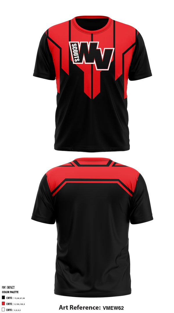 Short Sleeve Performance Shirt, West Valley Scouts, Football, Teamtime, Team time, sublimation, custom sports apparel, team uniforms, spirit wear, spiritwear, sports uniforms, custom shirts, team store, custom team store, fundraiser sports, apparel fundraiser
