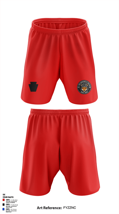 Fox company 2/104th avn 96762502 Athletic Shorts With Pockets - 2