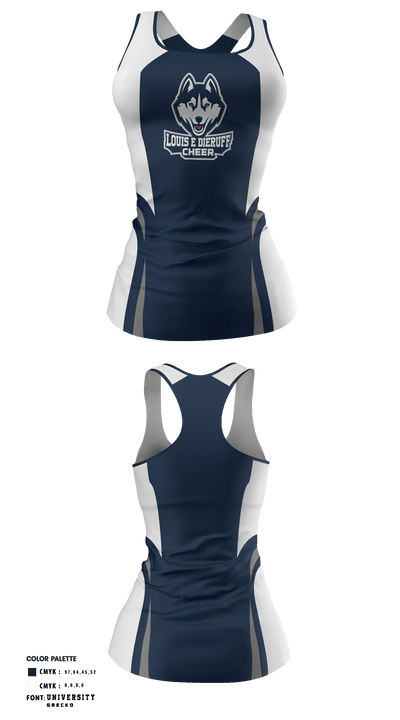 Louis E Dieruff High School Cheer 26370511 Tank Top - 1