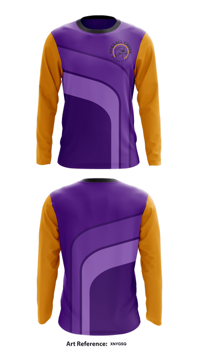 Overall Creek Elementary 51873775 Long Sleeve Performance Shirt - 1