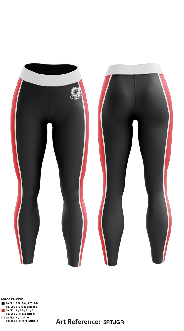 Womens Leggings, Weaver Bearcats, Women's Volleyball, Teamtime, Team time, sublimation, custom sports apparel, team uniforms, spirit wear, spiritwear, sports uniforms, custom shirts, team store, custom team store, fundraiser sports, apparel fundraiser