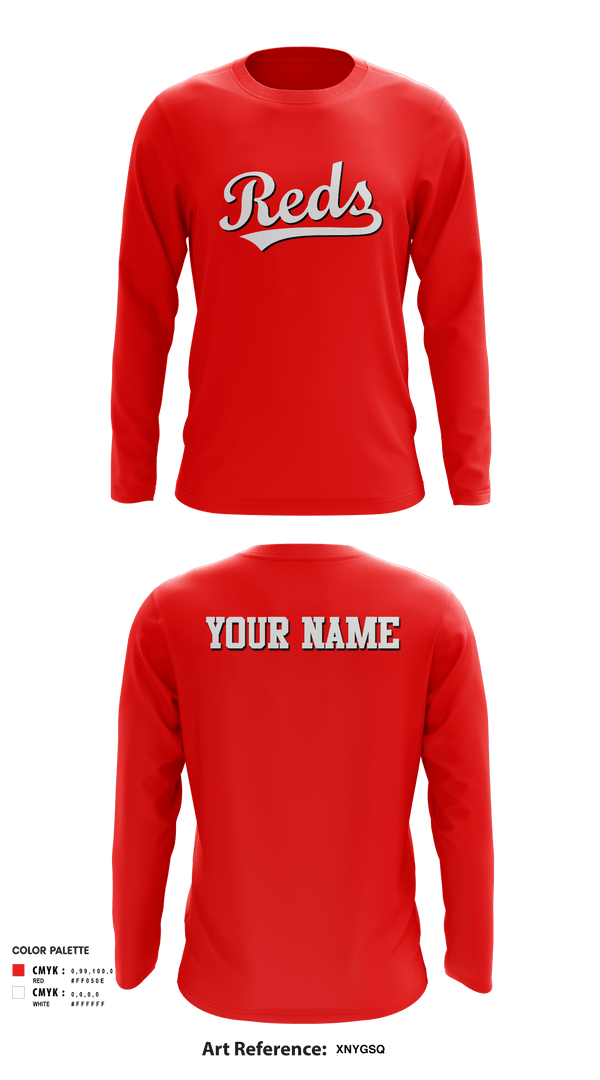 Long Sleeve Performance Shirt, Chesapeake Reds, Baseball, Teamtime, Team time, sublimation, custom sports apparel, team uniforms, spirit wear, spiritwear, sports uniforms, custom shirts, team store, custom team store, fundraiser sports, apparel fundraiser