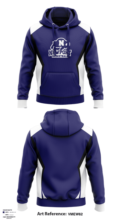 Newport High School Basketball 82176743 Hoodie - 1