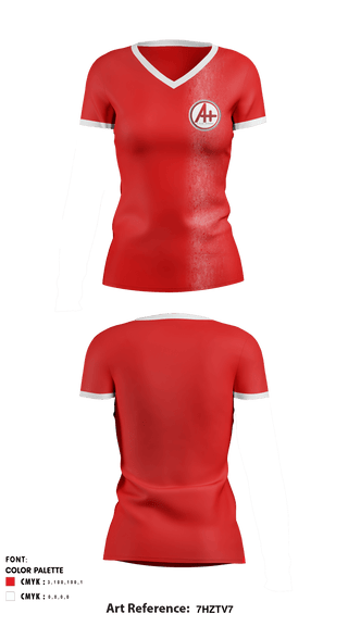 Women's Short Sleeve Vneck Shirt, A Plus Academy Powerlifting, Spirit Store, Teamtime, Team time, sublimation, custom sports apparel, team uniforms, spirit wear, spiritwear, sports uniforms, custom shirts, team store, custom team store, fundraiser sports, apparel fundraiser