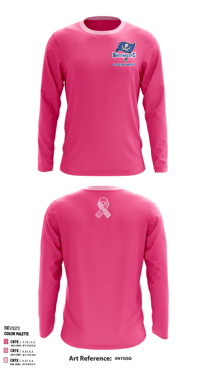 Oceanway Buccaneers 1510148 Long Sleeve Performance Shirt - 1