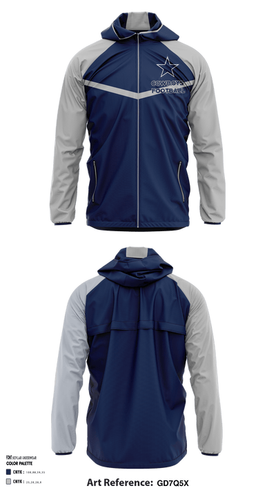 Sugar Land Cowboys Football 95185260 Windbreaker - 1