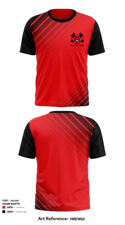 Westside High School Cheer 52034486 Short Sleeve Performance Polo - 1