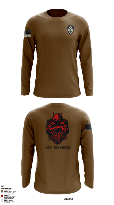 3rd PLT Diablos 55800262 Long Sleeve Performance Shirt - 5