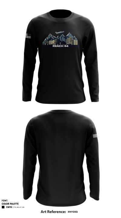 Reach Air Medical Services 44805741 Long Sleeve Performance Shirt - 1