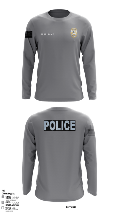 Church Point Police 92600366 Long Sleeve Performance Shirt - 2