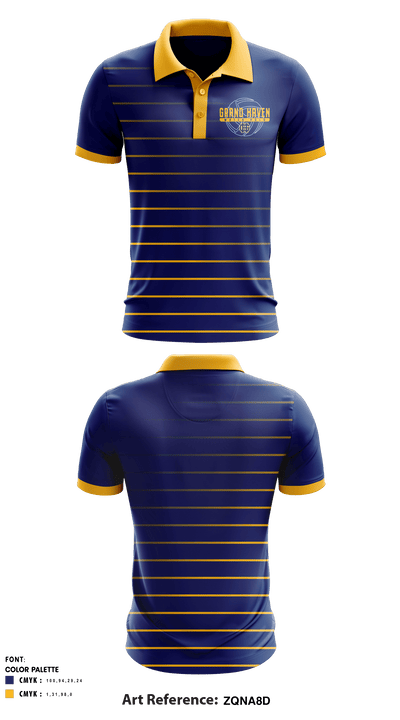 Grand Haven High School Water Polo 71002455 Short Sleeve Performance Polo - 1