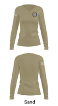 USS CÁRTER HALL 91136277 Women's Long Sleeve V-neck Shirt - 42