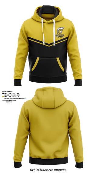 Hoodie, Green Sea Floyds High School Track, Track & Field, Teamtime, Team time, sublimation, custom sports apparel, team uniforms, spirit wear, spiritwear, sports uniforms, custom shirts, team store, custom team store, fundraiser sports, apparel fundraiser