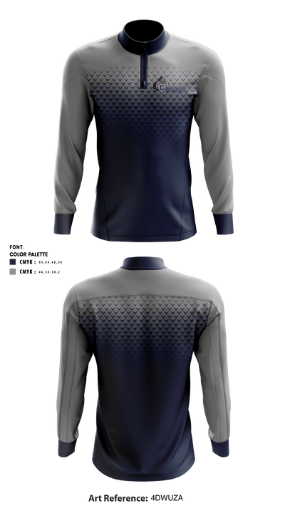 Concordia Lutheran High School Swimming 4596387 Quarter Zip Jacket - 1
