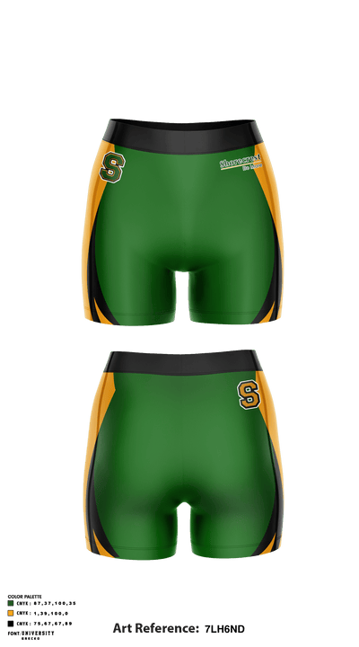 Shorecrest Preparatory School Chargers 86334776 Women's Compression Shorts - 3