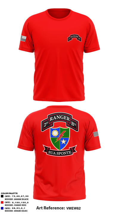 2nd Ranger Battalion 70049329 Short Sleeve Performance Shirt - 2