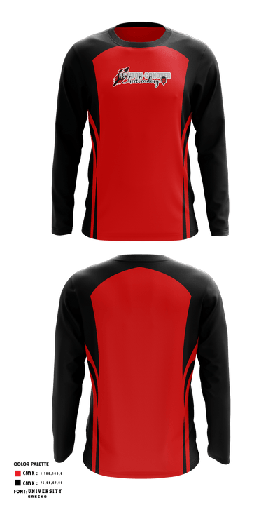 Newton Conover High School Cheer 27247899 Long Sleeve Performance Shirt - 1